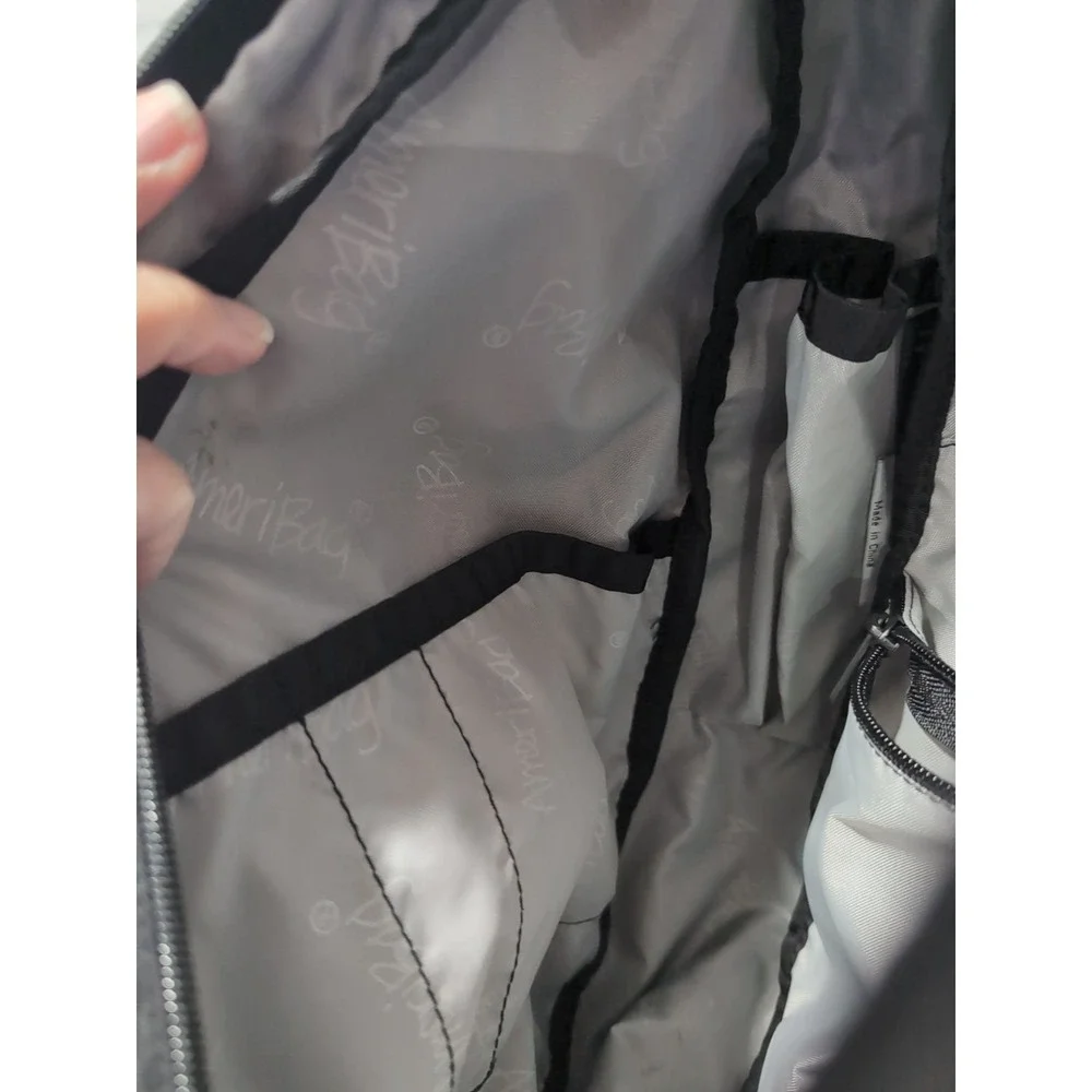 AmeriBag Healthy Back Bag Backpack Crossbody Sling Day Pack Adjustable Strap